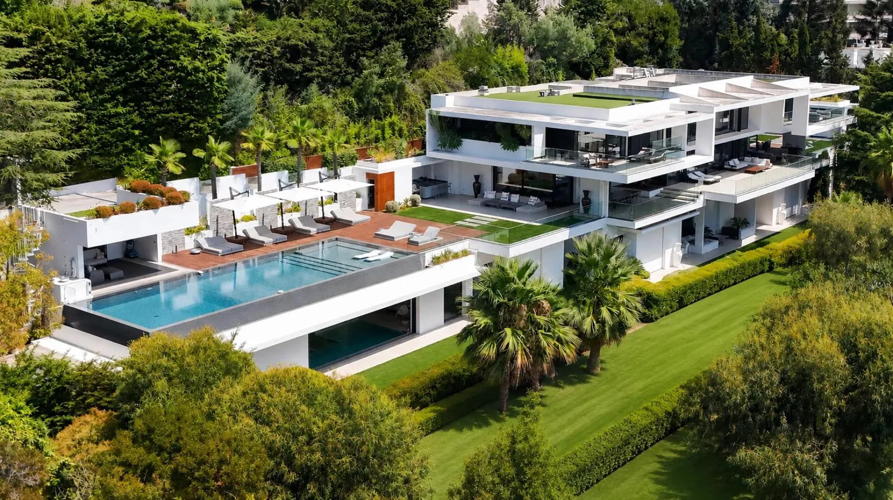 Villa contemporaine avec vue mer panoramique, 8 chambres, Cannes Californie - France